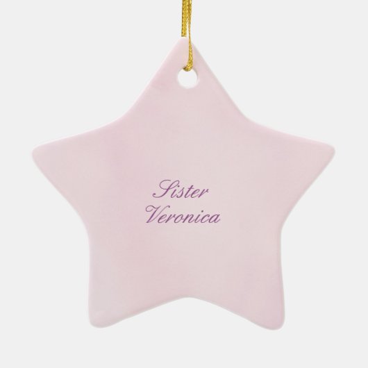 40ste Jubileum van het Religieuze Leven Katholieke Keramisch Ornament (Achterkant)