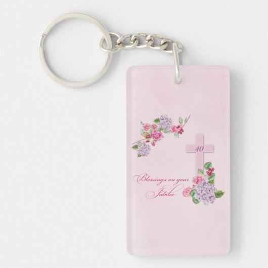 40ste Jubileum van het Religieuze Leven Katholieke Sleutelhanger (Voorkant)