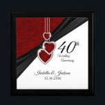 40ste Jubileum voor bruiloft: Prachtige keepslag Cadeaudoosje<br><div class="desc">40e, 52e of 80e Wedding Jubileum Design Gift Box. ⭐ Dit product is 100% . De grafiek en de tekst kunnen worden geschrapt, worden bewogen, resized, rond, worden geroteerd, enz.. 99% van mijn design in mijn winkel worden in lagen gedaan. Dit maakt het voor u gemakkelijk resize en beweegt de...</div>