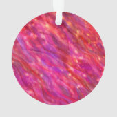 40ste Jubileum voor bruiloft Rood-partijlicht Ornament (achterkant)