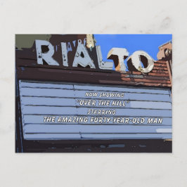 40ste "Over the Hill" Happy Birthday Briefkaart