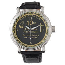 40ste priesterwijding jubileum geschenk PERSOONLIJ Horloge