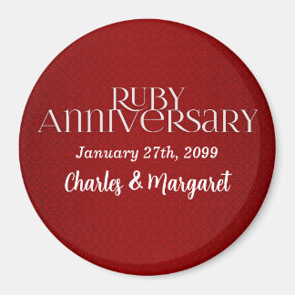 40ste robijnen huwelijksjubileum magneet