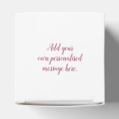 40ste Ruby bruiloft herdenking rode hartballonnen Bedankdoosjes (Bovenkant)