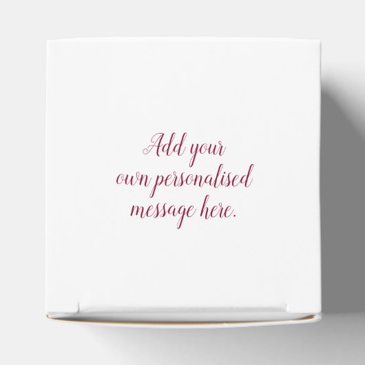 40ste Ruby bruiloft herdenking rode hartballonnen Bedankdoosjes (Bovenkant)