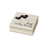 40ste Ruby bruiloft herdenking rode hartballonnen Rubberstempel (Stempel)