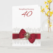 40ste trouwdag wenskaart voor Polen Kaart (Gele Bloem)