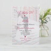 40ste trouwjubileum foto Elegante 'Een robijn doe  Kaart (Staand voorkant)