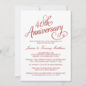 40ste trouwjubileum kaart (Voorkant)