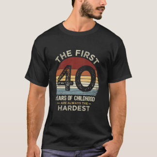 40ste Verjaardag 40 jaar 40yrs Mannen Veertig Verj T-shirt