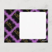 40ste verjaardag  briefkaart (Achterkant)