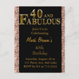 40ste verjaardag  briefkaart