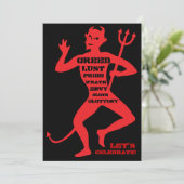 40ste verjaardag - De hel van een partij Kaart (Staand voorkant)