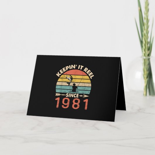 40ste verjaardag - Echt sinds 1981 Vissen Kaart (Voorkant)