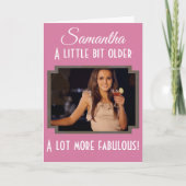 40ste verjaardag een veel meer verbluffende roze f kaart (Voorkant)