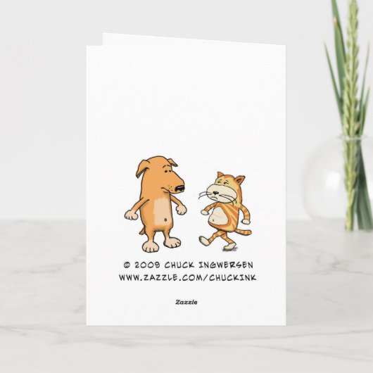 40ste verjaardag: Een zieke in de knoop Kaart (Achterkant)