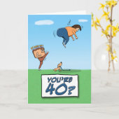 40ste verjaardag: Een zieke in de knoop Kaart (Gele Bloem)