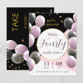 40ste verjaardag. Elegant jarig Briefkaart (Voorkant / Achterkant)