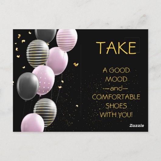 40ste verjaardag. Elegant jarig Briefkaart (Achterkant)