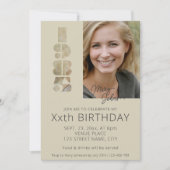 40ste verjaardag foto geboren in 1985 minimalistis kaart (Voorkant)