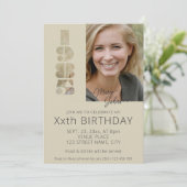 40ste verjaardag foto geboren in 1985 minimalistis kaart (Staand voorkant)