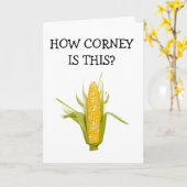 **40ste VERJAARDAG HUMOR** CORNY GRAP ZEKER Kaart (Gele Bloem)