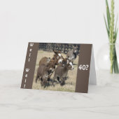 **40ste VERJAARDAG HUMOR VAN EZELS NIET MINDER** Kaart (Voorkant)