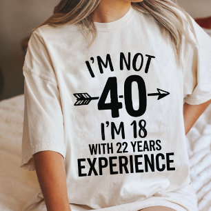 40ste Verjaardag IK BEN 18 Met 22 Jaar Ervaring Tri-Blend Shirt
