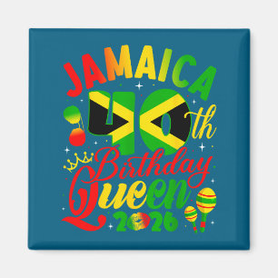 40ste verjaardag Koningin Jamaica Meisje Matching Magneet