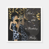 40ste verjaardag meisje party Bash | Sjabloon | DI Servetten (Voorkant)