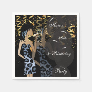 40ste verjaardag meisje party Bash   Sjabloon   DI Servetten