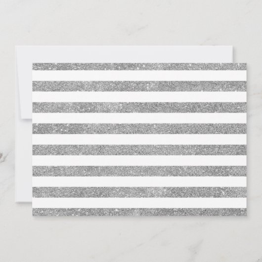 40ste verjaardag met foto - saffierblauw zilver kaart (Achterkant)