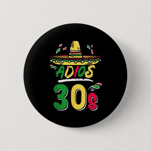 40ste Verjaardag Mexicaanse Feest Cinco De Mayo Fi Ronde Button 5,7 Cm (Voorkant)
