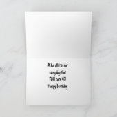 *40STE VERJAARDAG* MIJN OOR GROET U! (IK OOK) KAART (Binnen)