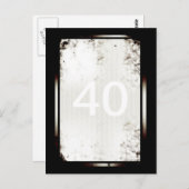 40ste verjaardag minimalistisch Briefkaart (Voorkant / Achterkant)