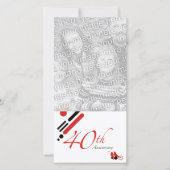 40ste verjaardag (mod vogels) aankondiging (Voorkant)