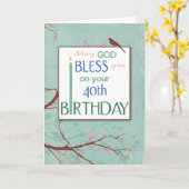 40ste verjaardag, naakte jou, religie kaart (Gele Bloem)