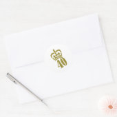 40ste verjaardag - Nummer - Veertig Ronde Sticker (Envelop)