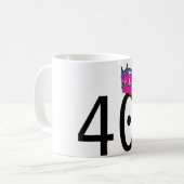 40ste verjaardag prinses koffiemok (Voorkant links)
