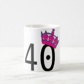 40ste verjaardag prinses koffiemok (Center)