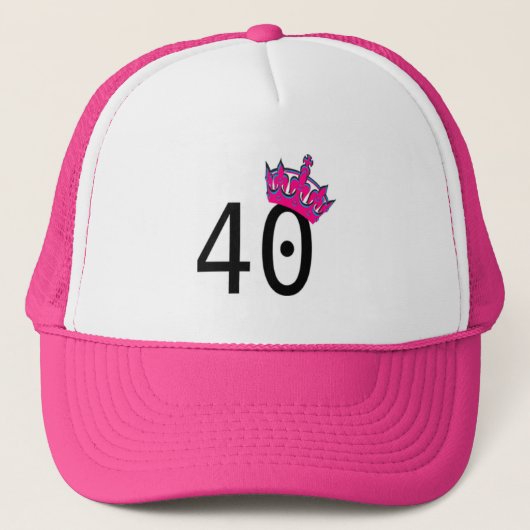 40ste verjaardag prinses trucker pet (Voorkant)