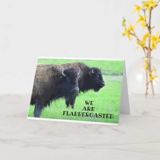 **** 40ste VERJAARDAG*** VAN COMEDIC BUFFALO Kaart (Gele Bloem)