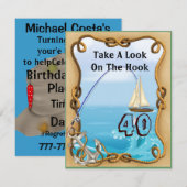 40ste verjaardag van de VN Geviste Uitnodigingen v (Voorkant / Achterkant)