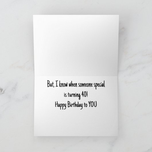 *40ste VERJAARDAG* VAN EEN PUP DIE WEET Kaart (Binnen)