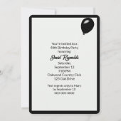 40ste verjaardag wijn op smartphone scherm kaart (Achterkant)