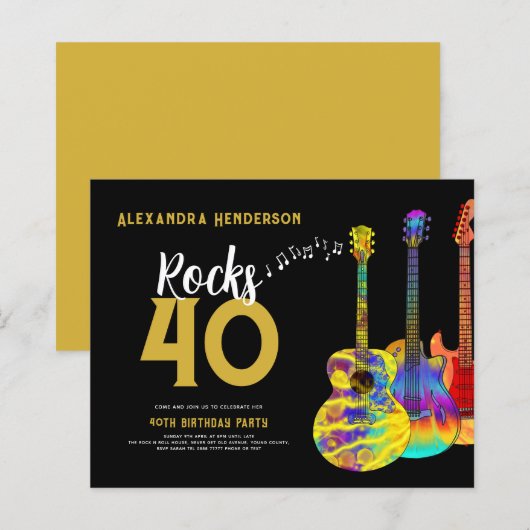 40ste verjaardagsfeest Gitaar Rokt 40 (Voorkant / Achterkant)