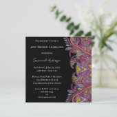 40ste verjaardagsfeest kaart (Staand voorkant)