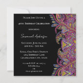 40ste verjaardagsfeest kaart (Voorkant)