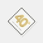 40ste verpartij servet (Hoek)