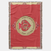 40th/15th Ruby Red Deken (Voorkant Verticaal)